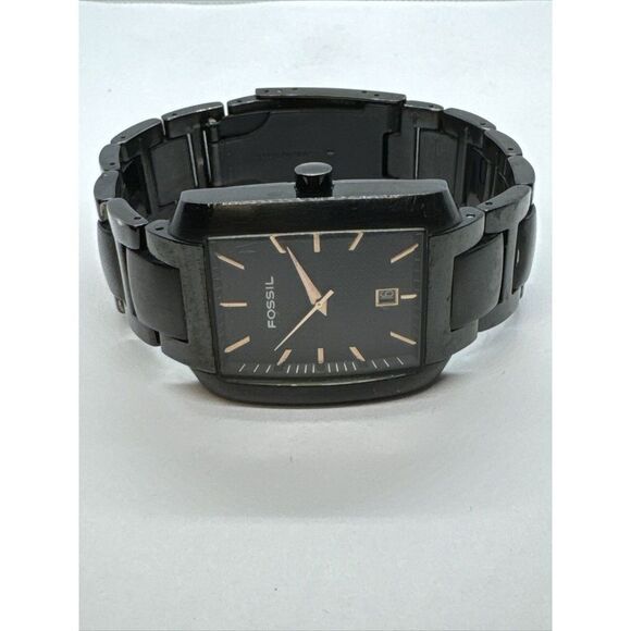 Fossil FS4120 Men's Black Stainless Steel Analog Dial Quartz Wrist Watch JNA343 - Picture 5 of 11